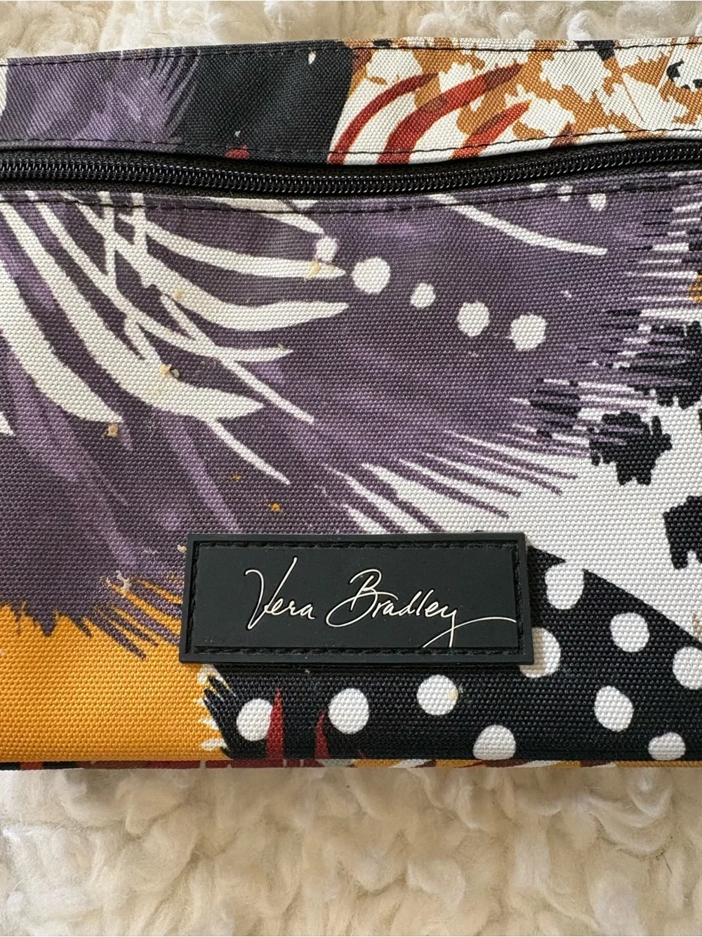 Vera Bradley Painted Feathers Cosmetic Bag
